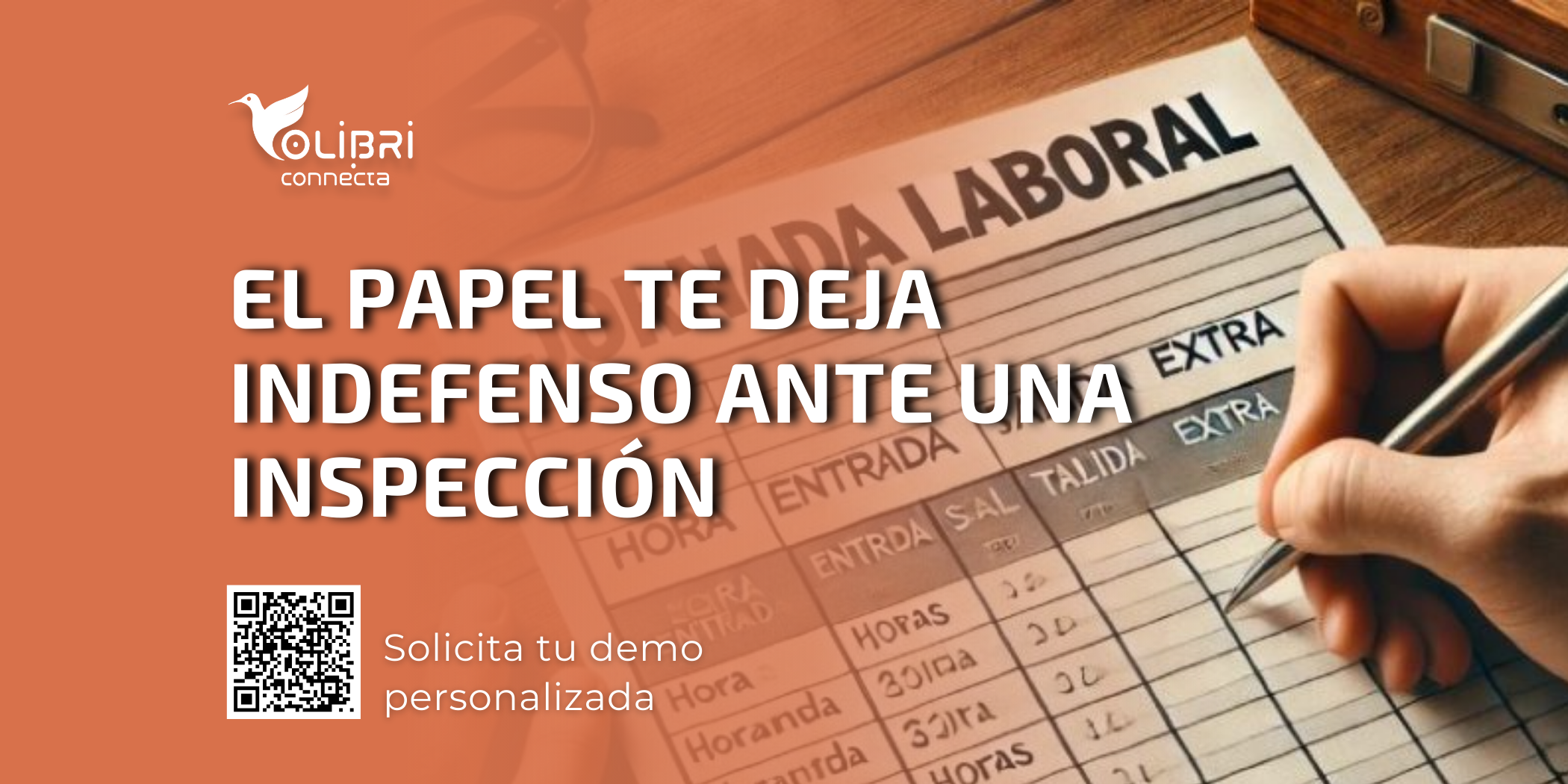 inspeccion de trabajo, registro de jornada en papel, control horario digital